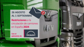 Restricciones a la circulación de camiones del 26 de agosto al 1 de septiembre de 2024