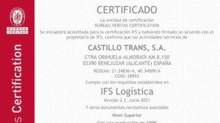 Castillo Trans: 100% de puntuación en IFS